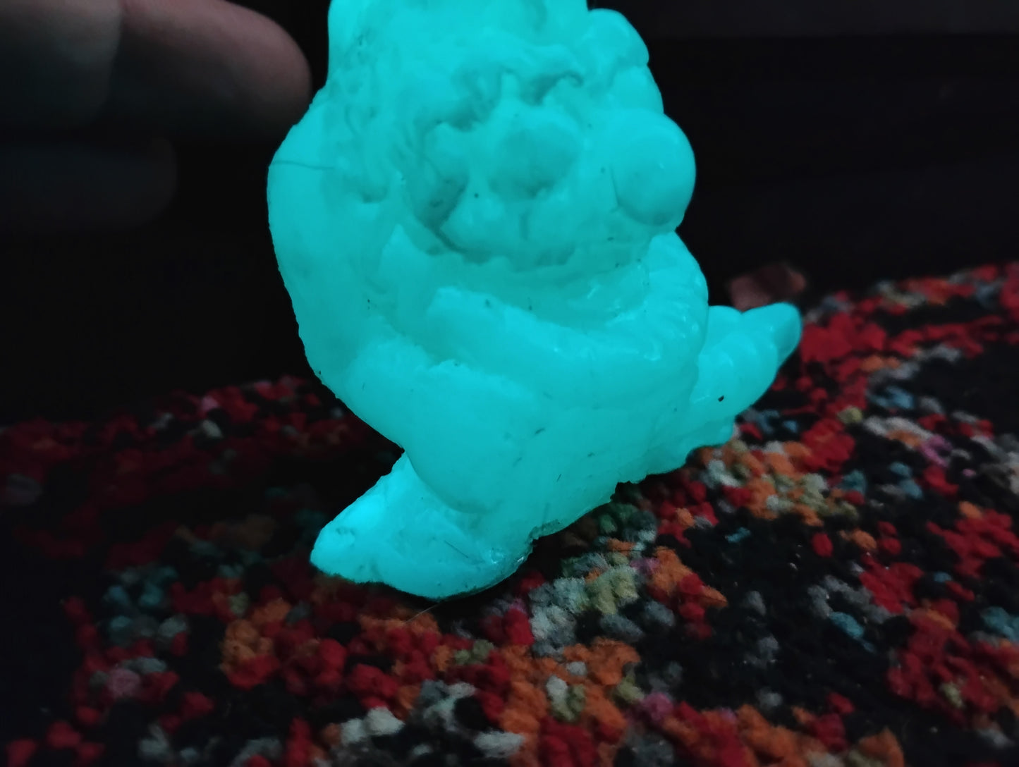 000. Blue Green Glow in the Dark Bucket of Booger Brains Booger Rock Booger Rocker.