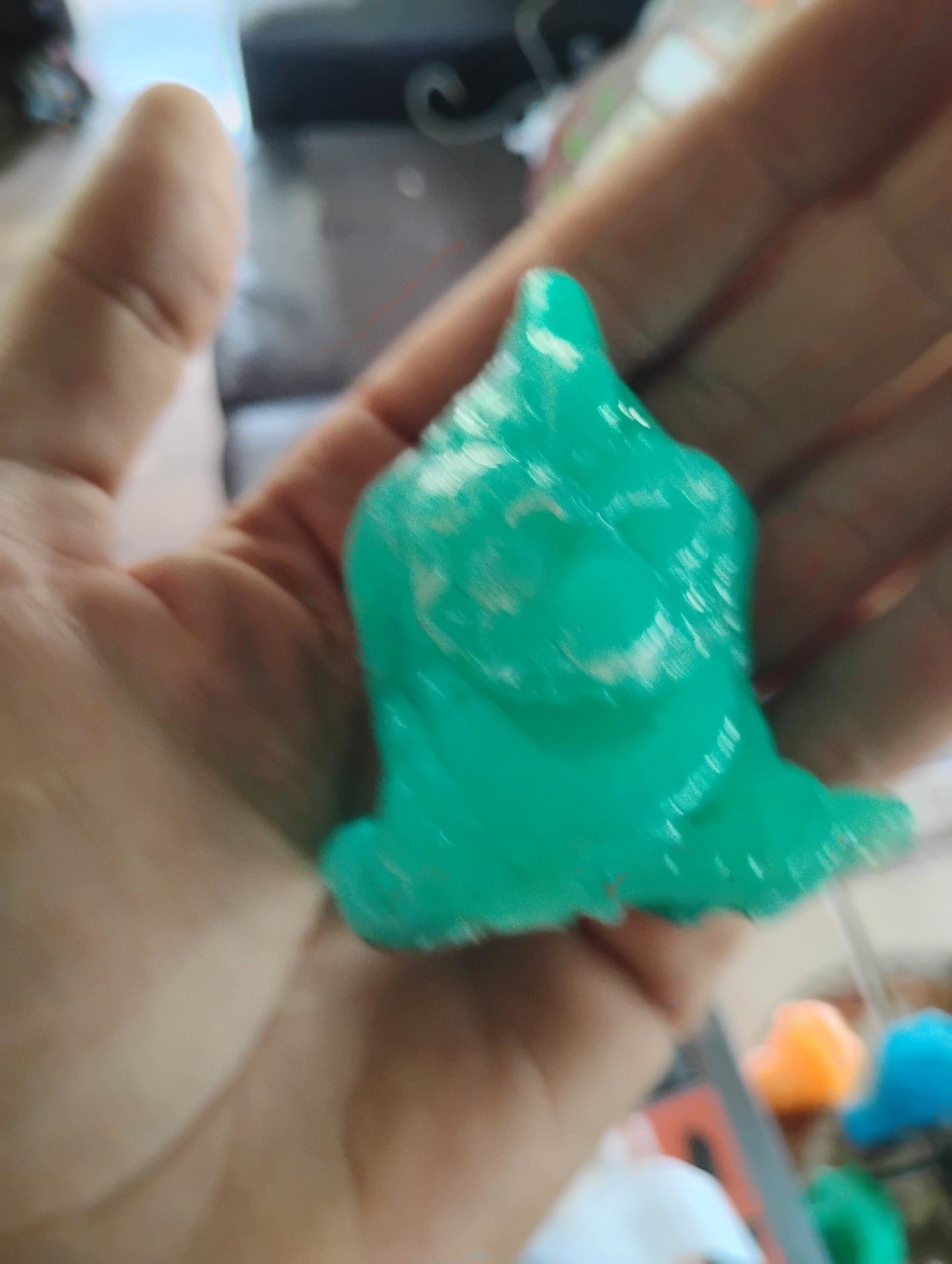 000. Blue Green Glow in the Dark Bucket of Booger Brains Booger Rock Booger Rocker.