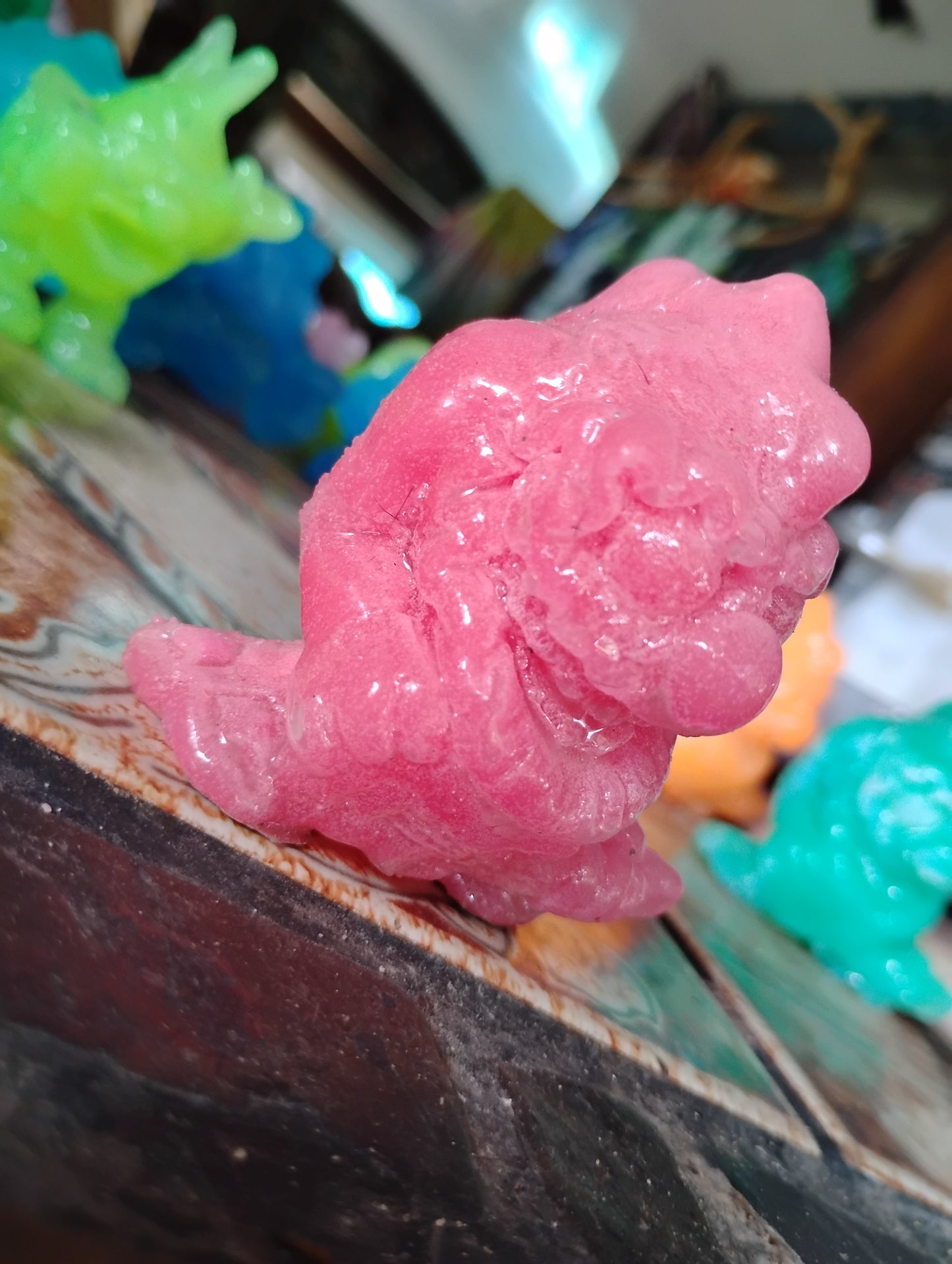 000. Pink Glow in the Dark Bucket of Booger Brains Booger Rock Booger Rocker.