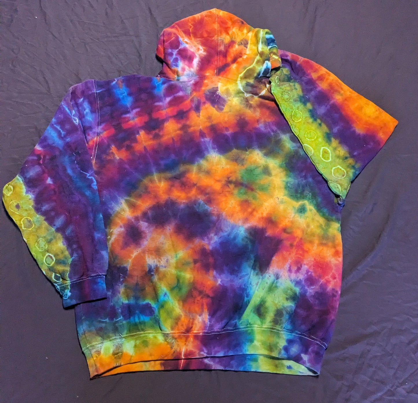 1. Large Freestyle Rainbow Pullover