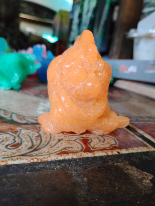 000. Orange Glow in the Dark Bucket of Booger Brains Booger Rock Booger Rocker.