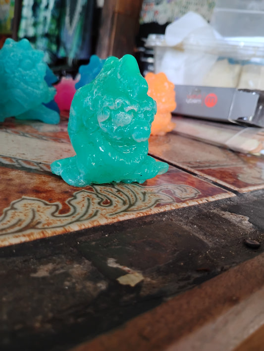 000. Blue Green Glow in the Dark Bucket of Booger Brains Booger Rock Booger Rocker.