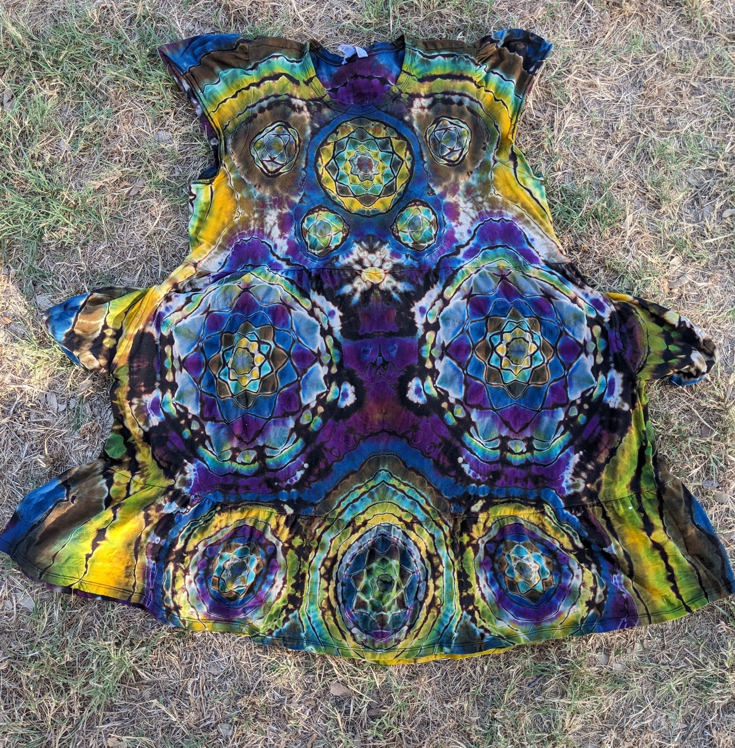 XL Reverse Mandala Magic Dress w/ Pockets