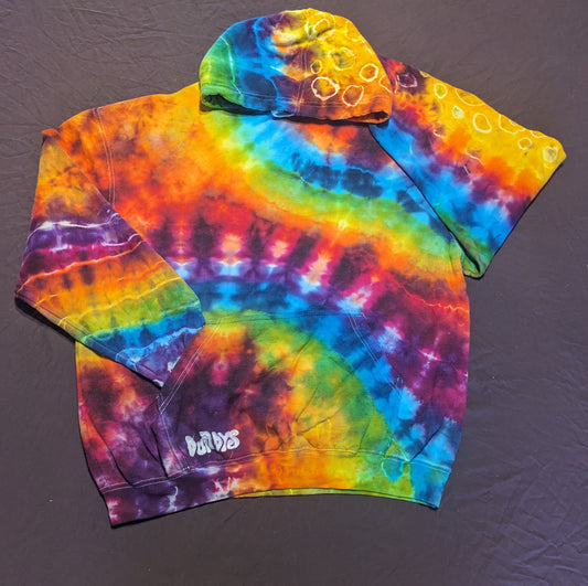 1. Large Freestyle Rainbow Pullover Hoodie
